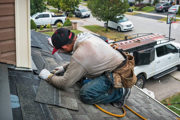 Professional Metal Roofing technician working in Shirley, IN